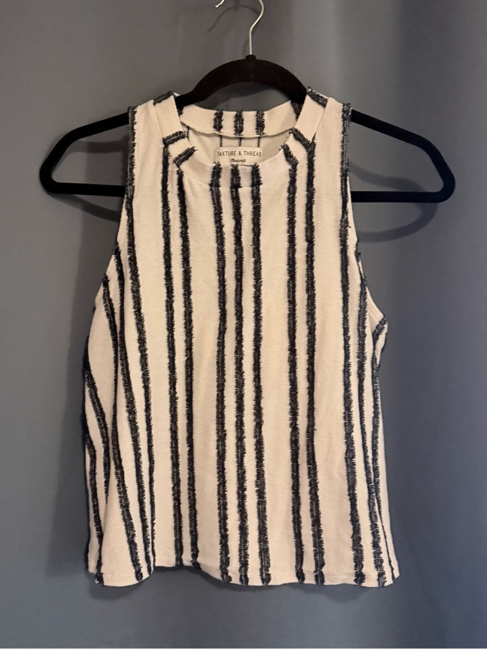 Madewell Texture & Thread Sleeveless Knit Tank | XS